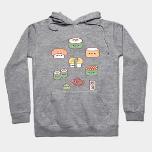 Cute Japanese Sushi Nigiri Maki Gunkan Set Hoodie